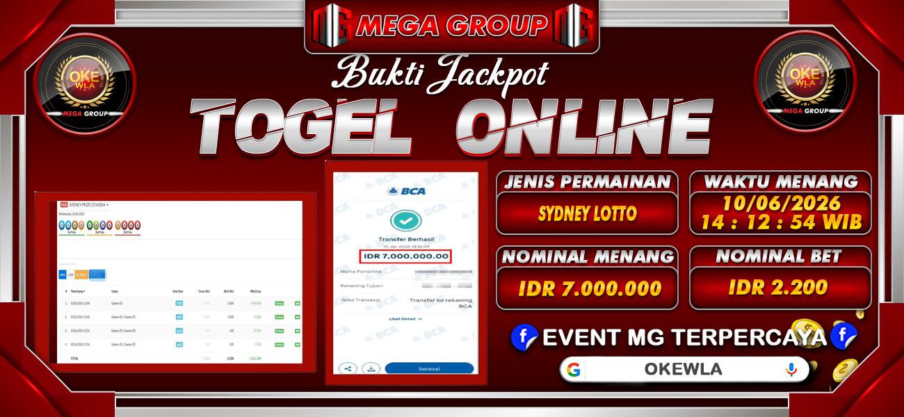 Bukti JP situs Okewla hari Kamis, 11 Juni 2026